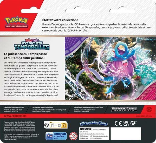 pokemon ecarlate et violet forces temporelles ev05 tripack fr 1 jeux Toulon L Ataniere.jpg | Jeux Toulon L'Atanière