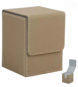 Deck Box 100 cartes : Beige (intérieur Gris)