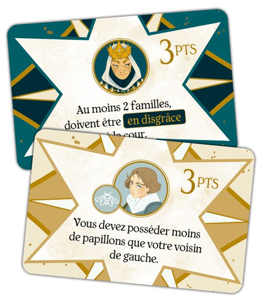 Courtisans cartes objectifs