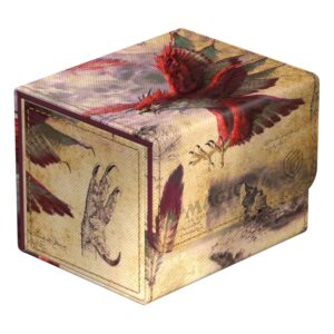 Deck Box Cuir : Parchemin Dragonhawk Rouge