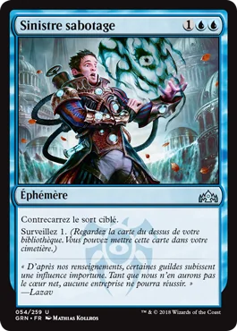 Sinistre sabotage - GRN - Magic - jeux - Toulon - L'Atanière