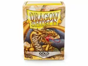 Pochettes Standard x100 Dragon Shield Matte : Gold