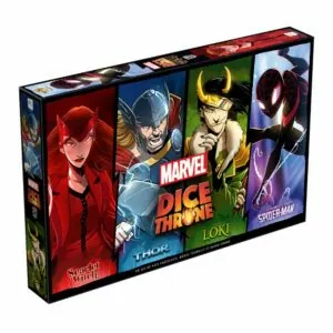 Dice Throne : Marvel - Scarlet Witch, Thor, Loki et Spider-Man